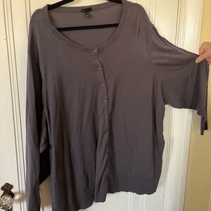Torrid size 6 button down grey cardigan